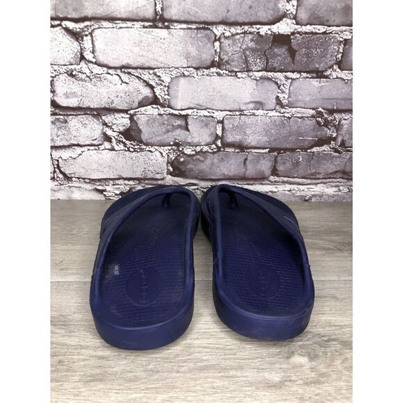 OOFOS OOriginal Navy Blue Lightweight Recovery Flip Flops Sandals Men 42EU/9M US - Picture 6 of 16